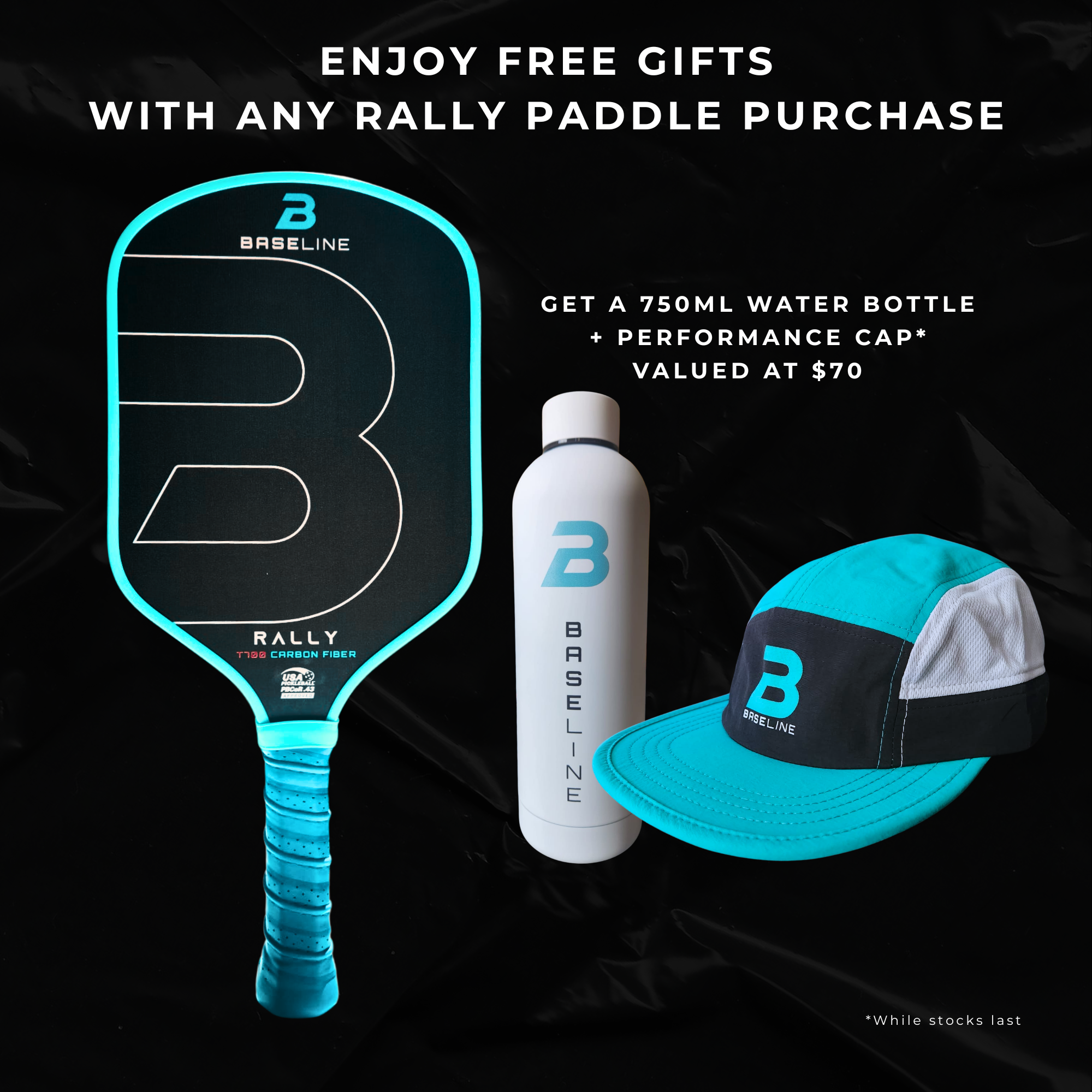 BASELINE Rally T700 Carbon 16mm Paddle TORQUOISE