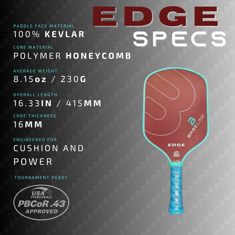 BASELINE Edge Kevlar 16mm Paddle TORQUOISE