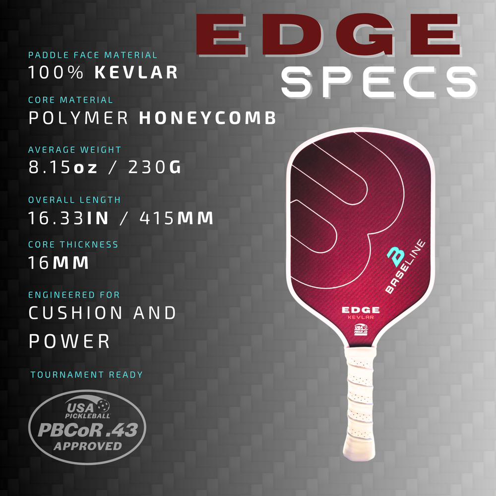 BASELINE Edge Kevlar 16mm Paddle WHITE