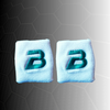 BASELINE Wrist Sweatbands 2 Pack WHITE